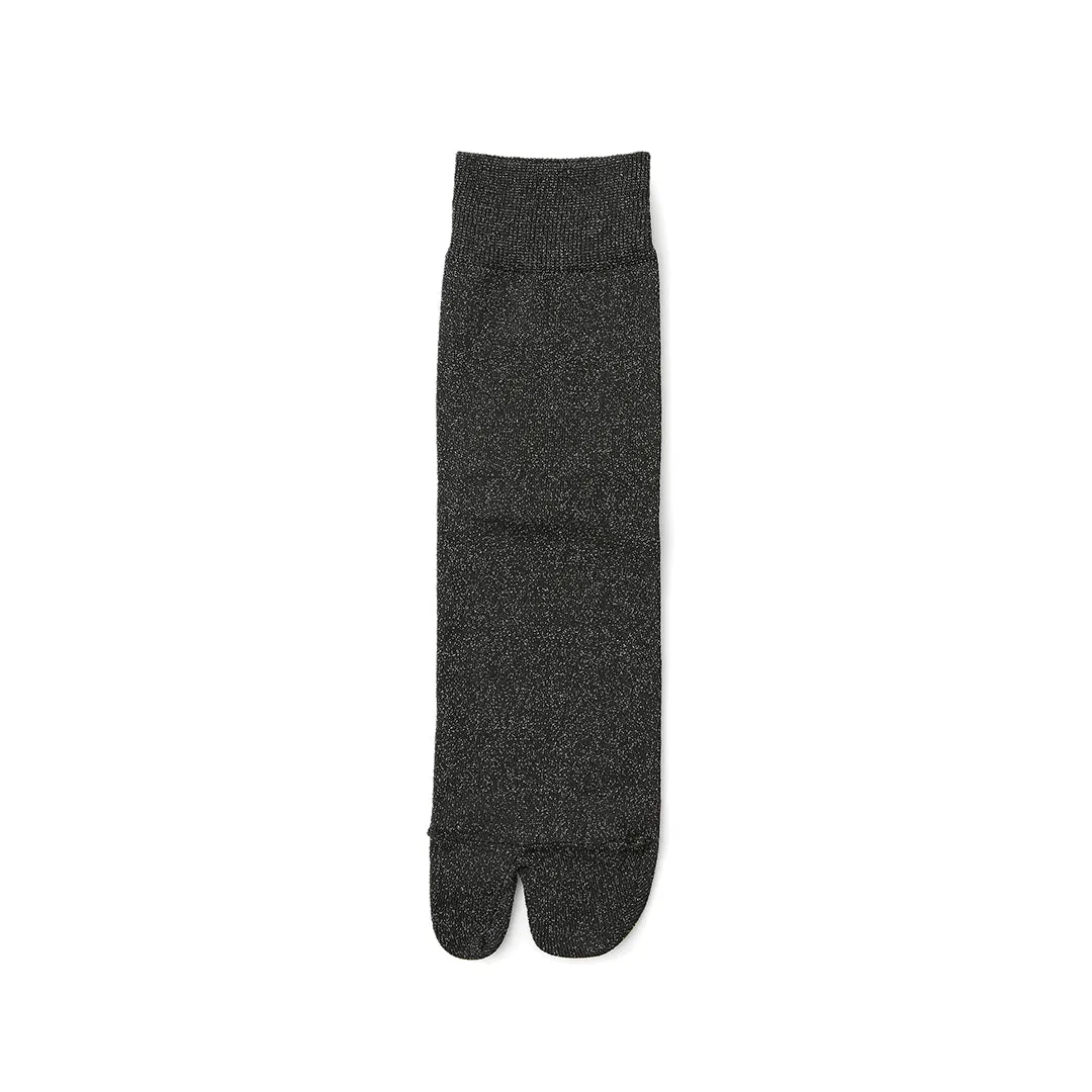 011132662 Fine Sparkly Tabi Low Crew Socks
