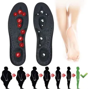2 Pairs Magnetic Insoles, Acupressure Slimming Insoles, Foot Massage Insoles, Reflexology Shoe Inserts, Professional Reusable Stimulate Blood Circulation Shoe Insoles,S,2 Pairs