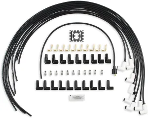 ACCEL 9001C Extreme 9000 Spark Plug Wire Set - Universal - 90 Degree White Ceramic Boots