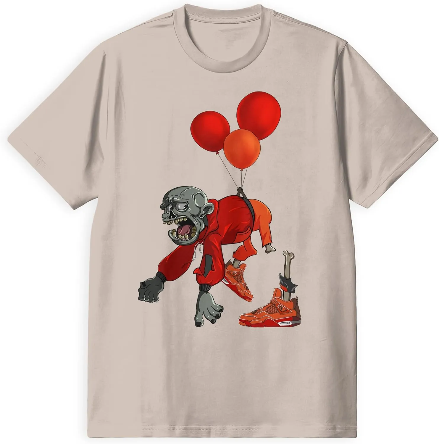 AJ 4 Brick by Brick 4s Shirt, Sneaker Zombie, Shirts Match Sneakers 2D Sneaker T-Shirt Teee
