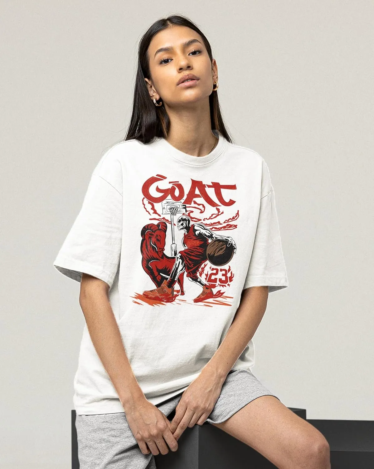 AJ 4 Brick by Brick 4s Shirt, The Goat 23, Shirts Match Sneakers 2D Sneaker T-Shirt Teee