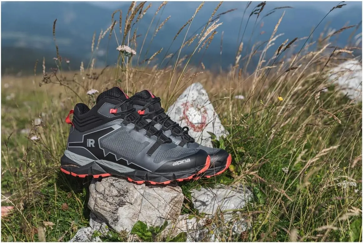 Alpina Breeze Women's Hiking Boots - Lightweight Ankle High Waterproof Shoes with Alpitex Breathable Membrane and Anti Slip Vibram Sole