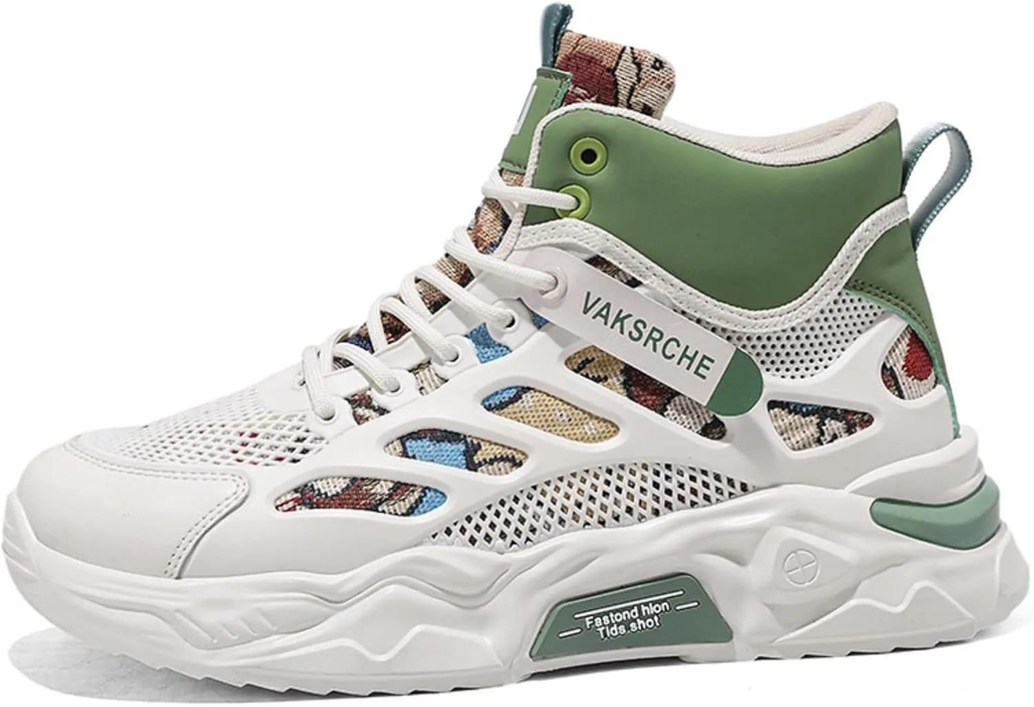 and Breathable Wide Basketball Shoes for Men, Also Ideal for Running and Walking. Extra Wide High - top Sneakers with Ankle Support, Combining Trend and Comfort Blue