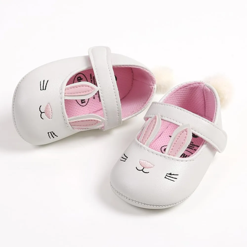 Antheron Baby Girls Mary Jane Flats Soft Sole Infant Moccasins Floral Sparkly Toddler Princess Dress Shoes