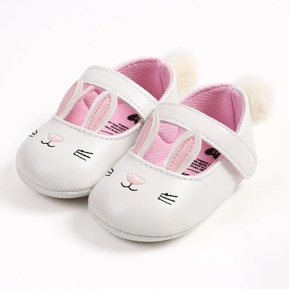 Antheron Baby Girls Mary Jane Flats Soft Sole Infant Moccasins Floral Sparkly Toddler Princess Dress Shoes