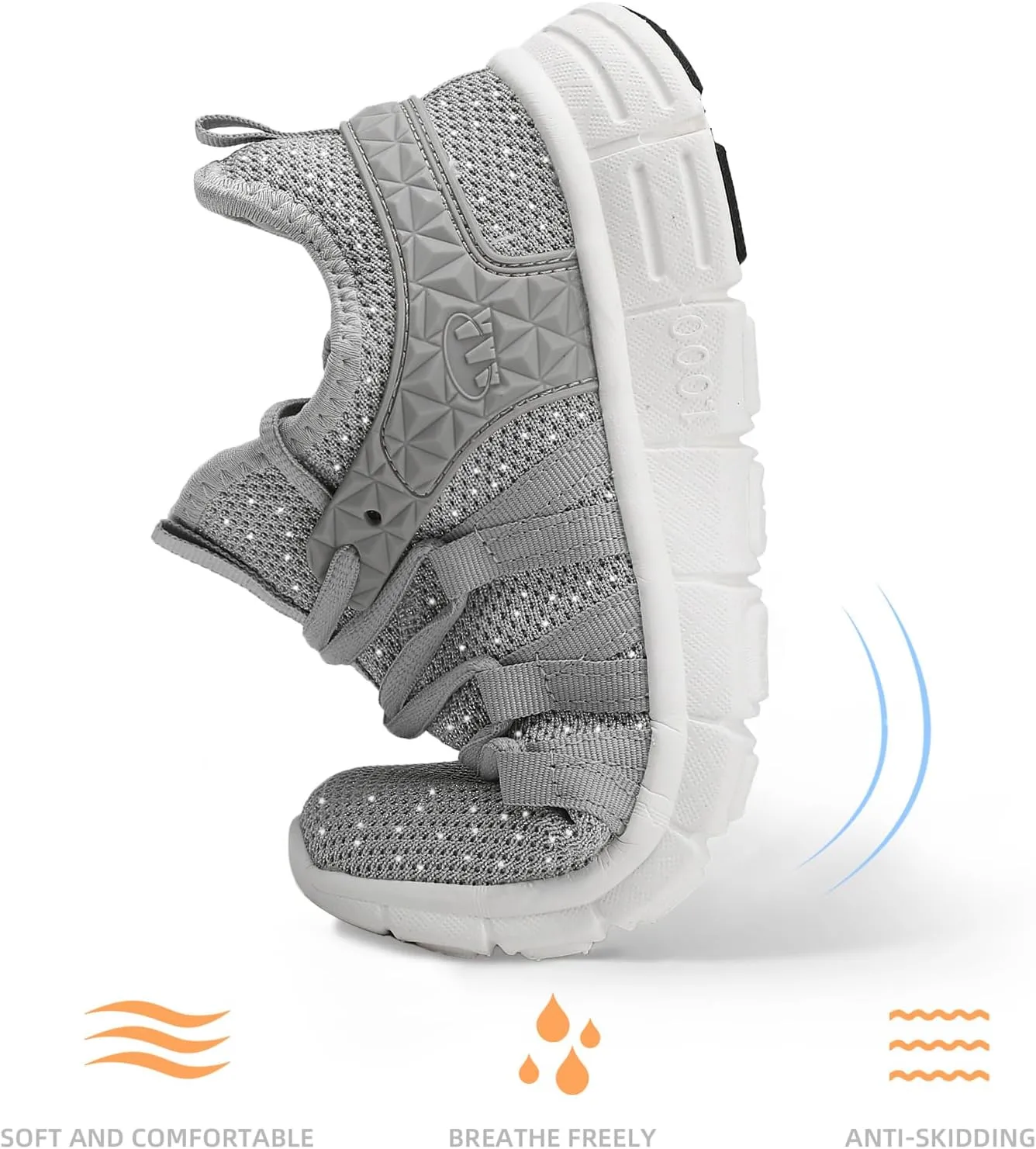 AOE Womens Fashion Walking Running Shoes Ultra Lightweight Breathable Mesh Tennis Shoes Non Slip Athletic Workout Gym Sneakers