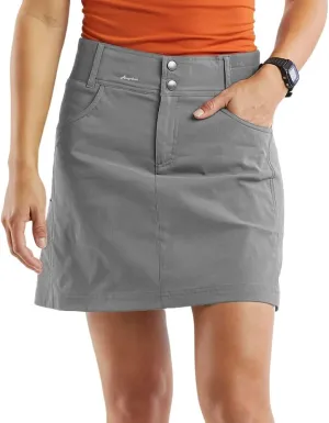 Aurgelmir Women's Casual Mid Rise Golf Hiking Skorts Athletic Running Relaxed Fit Tennis Skirts with Shorts Pockets