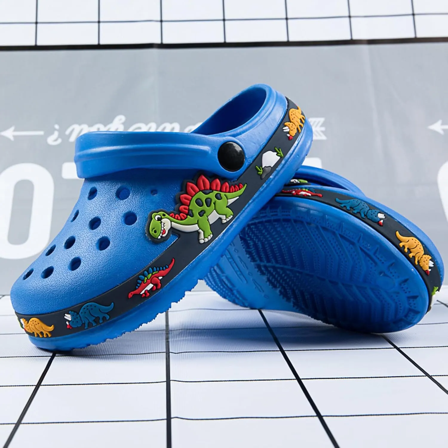 BMINFEE Kid's Girls Boys Clogs Garden Shoes Toddler Slip On Cartoon Slides Sandals Beach Slipper Children Water Sneakers