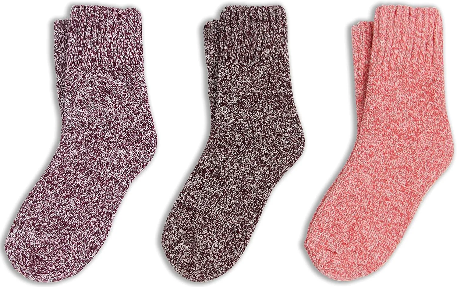 BomKinta Boot Socks for Women Winter Solid Thick Warm Socks Cozy Crew Socks Christmas Gift