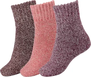 BomKinta Boot Socks for Women Winter Solid Thick Warm Socks Cozy Crew Socks Christmas Gift