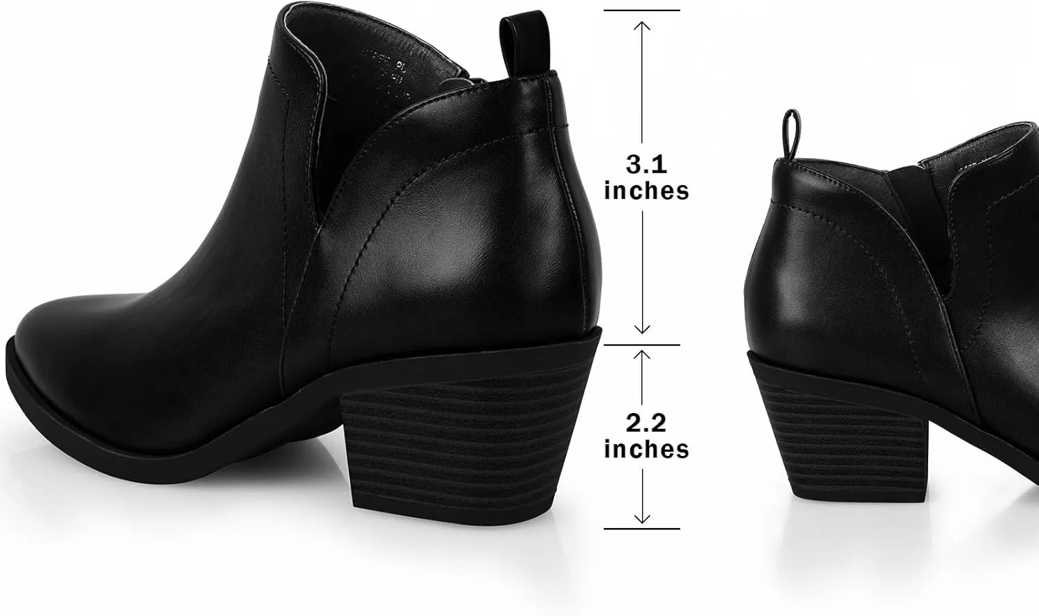 Booties for Women Ankle Boots for Women's Low Heel Pointed Toe Ankle Boots Dressy Casual Fall Ankle Booties Side Zipper Short Boots for Women
