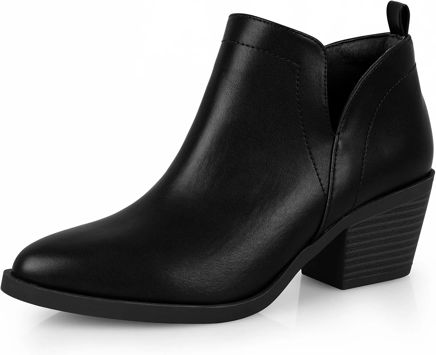 Booties for Women Ankle Boots for Women's Low Heel Pointed Toe Ankle Boots Dressy Casual Fall Ankle Booties Side Zipper Short Boots for Women