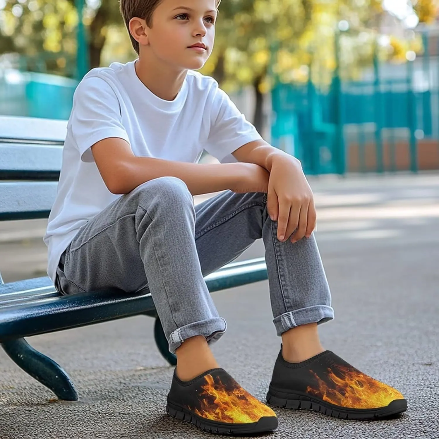 Boys Shoes Fun Design Slip On Shoes for Boys Breathable Summer Wear
