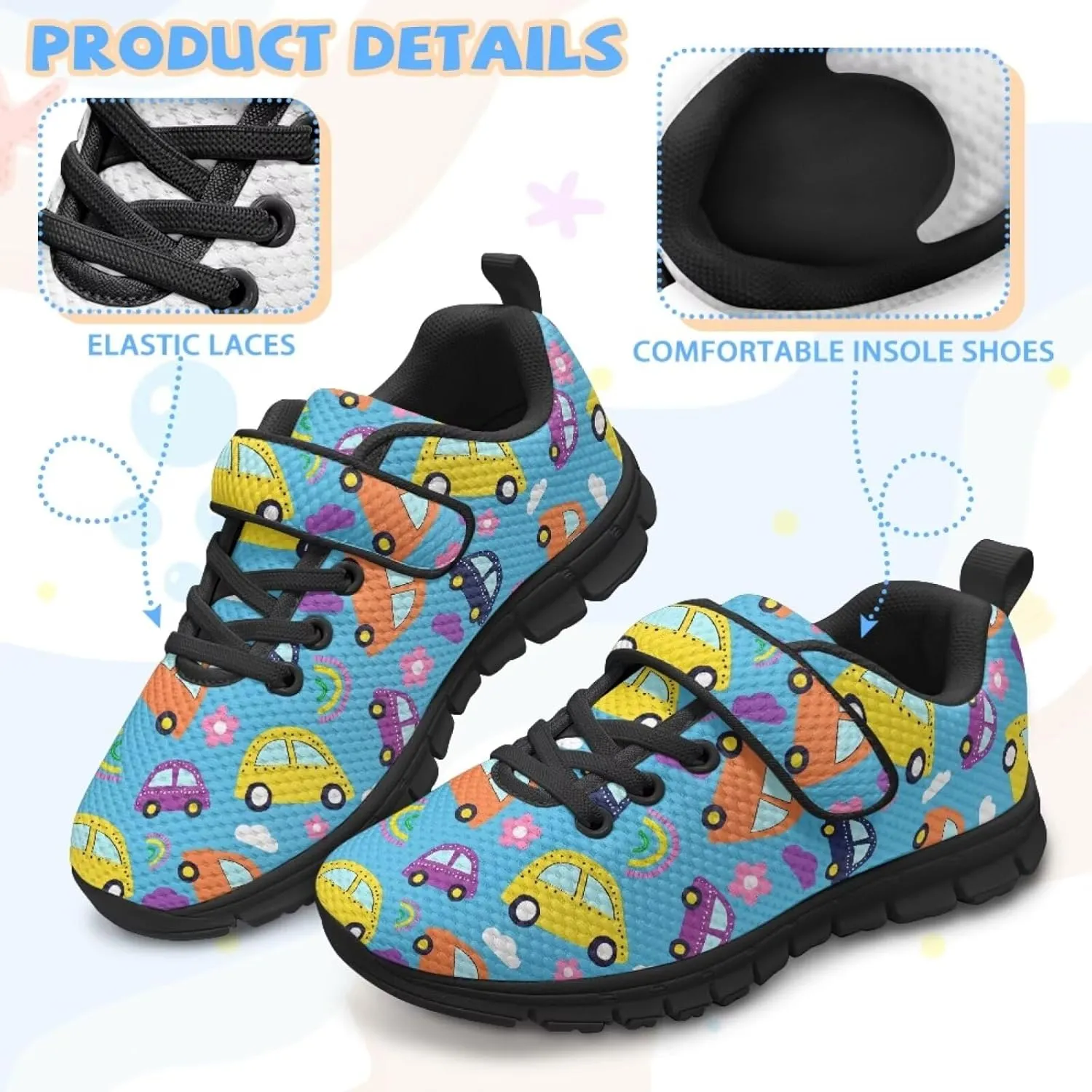 Boys Shoes Kids Sneakers Breathable Athletic Running Tennis Shoes for Little Kid/Big Kid US 11-2.5