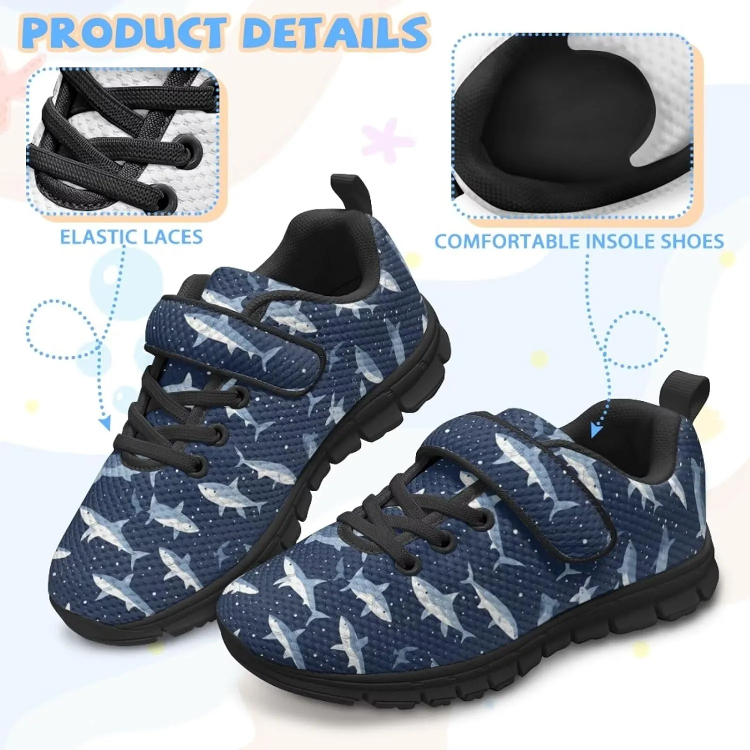 Boys Shoes Kids Sneakers Breathable Athletic Running Tennis Shoes for Little Kid/Big Kid US 11-2.5