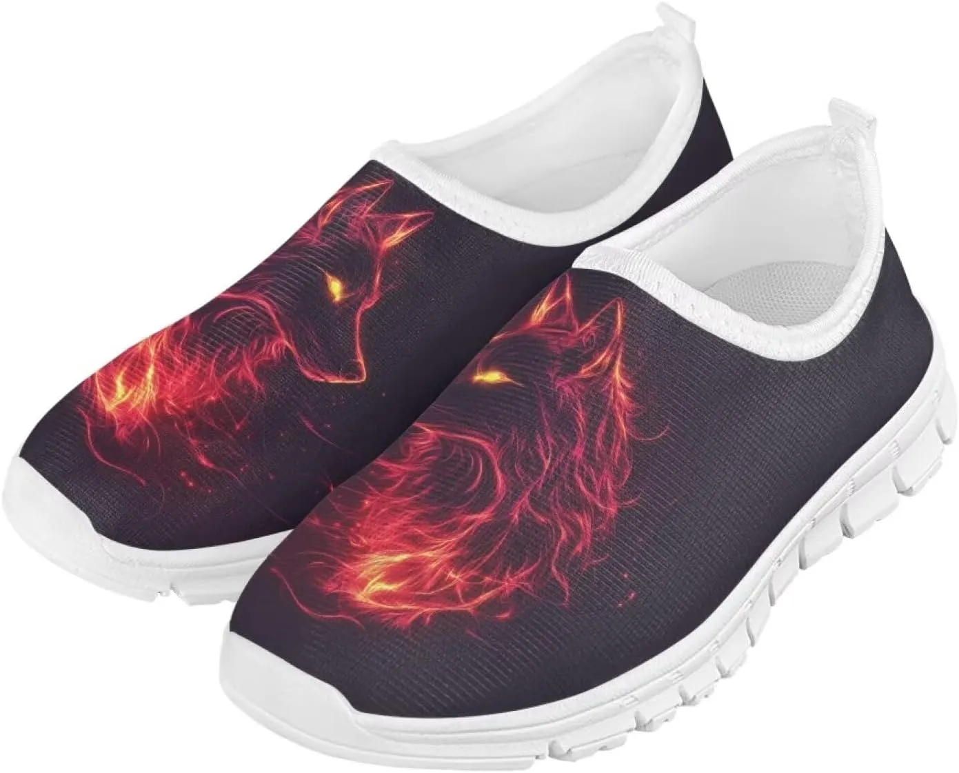 Boys Slip On Shoes Sneakers Cool Kids Tennis Gym Shoes Neon Themed