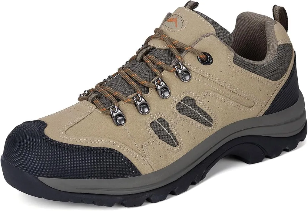 CC-Los Mens Waterproof Hiking Shoes Lightweight Breathable Walking Trekking Sneakers Size 7-13