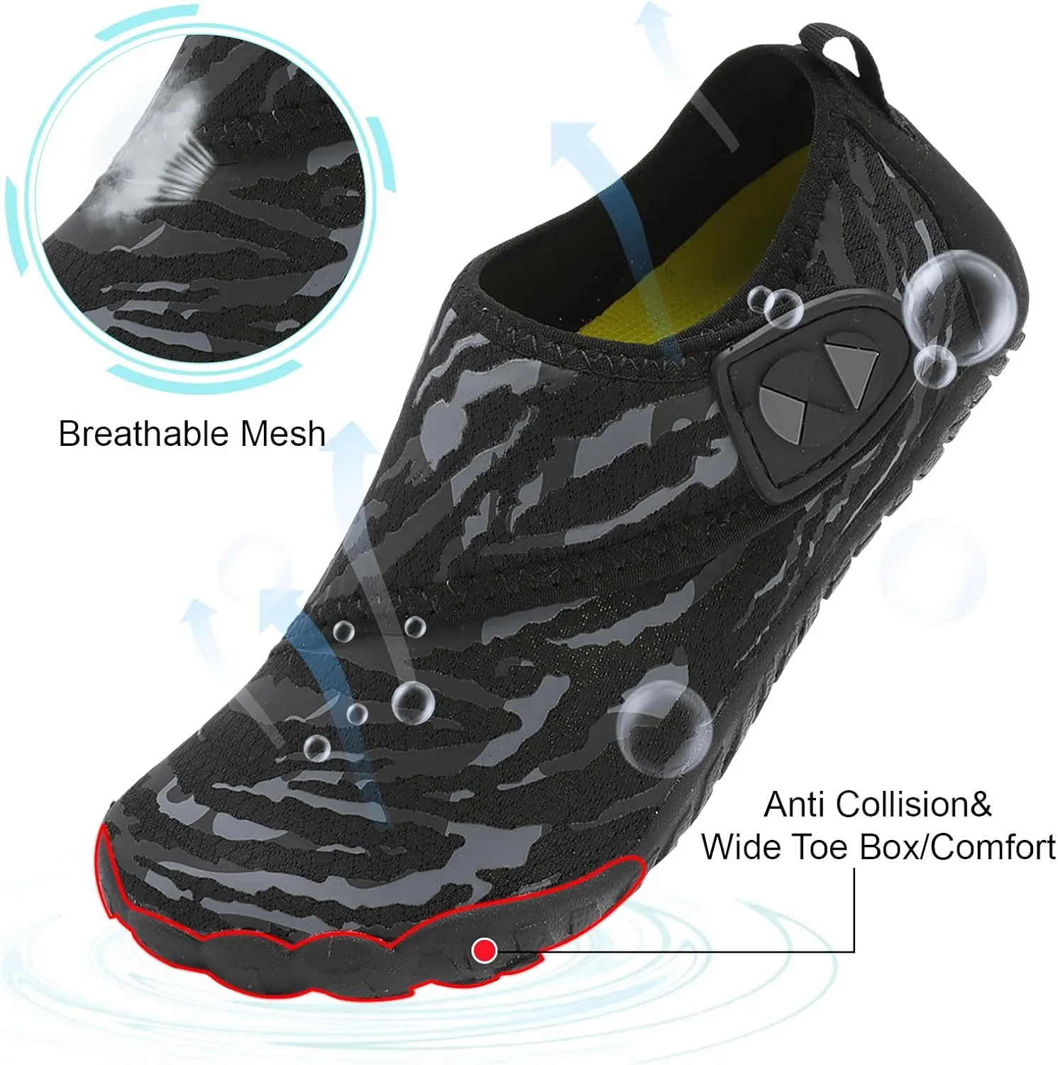 Centipede Demon Kids Water Shoes Girls Boys Quick Dry Aqua Shoes Barefoot Water Sneakers for Beach Swim Pool Boats Outdoor Water Sports Little/Big Kid