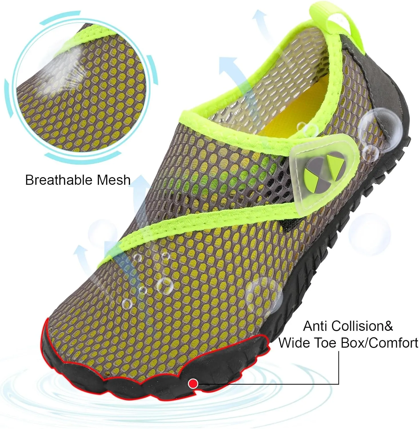 Centipede Demon Kids Water Shoes Girls Boys Quick Dry Aqua Shoes Barefoot Water Sneakers for Beach Swim Pool Boats Outdoor Water Sports Little/Big Kid