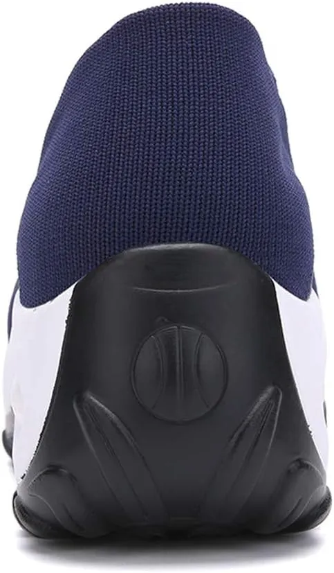 ChicWind Women's Mesh Slip On Sock Sneakers Mid Heel Air Cushion Wedge Platform Loafers