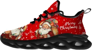 Ciadoon Christmas Shoes for Women Men Road Running Walking Tennis Breathable Lightweight Sneakers Gifts for Men Women