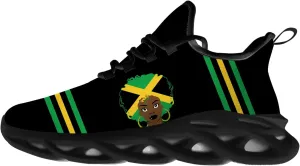 Ciadoon Jamaica Shoes for Women Men Road Running Walking Tennis Breathable Lightweight Sneakers Gifts for Men Women
