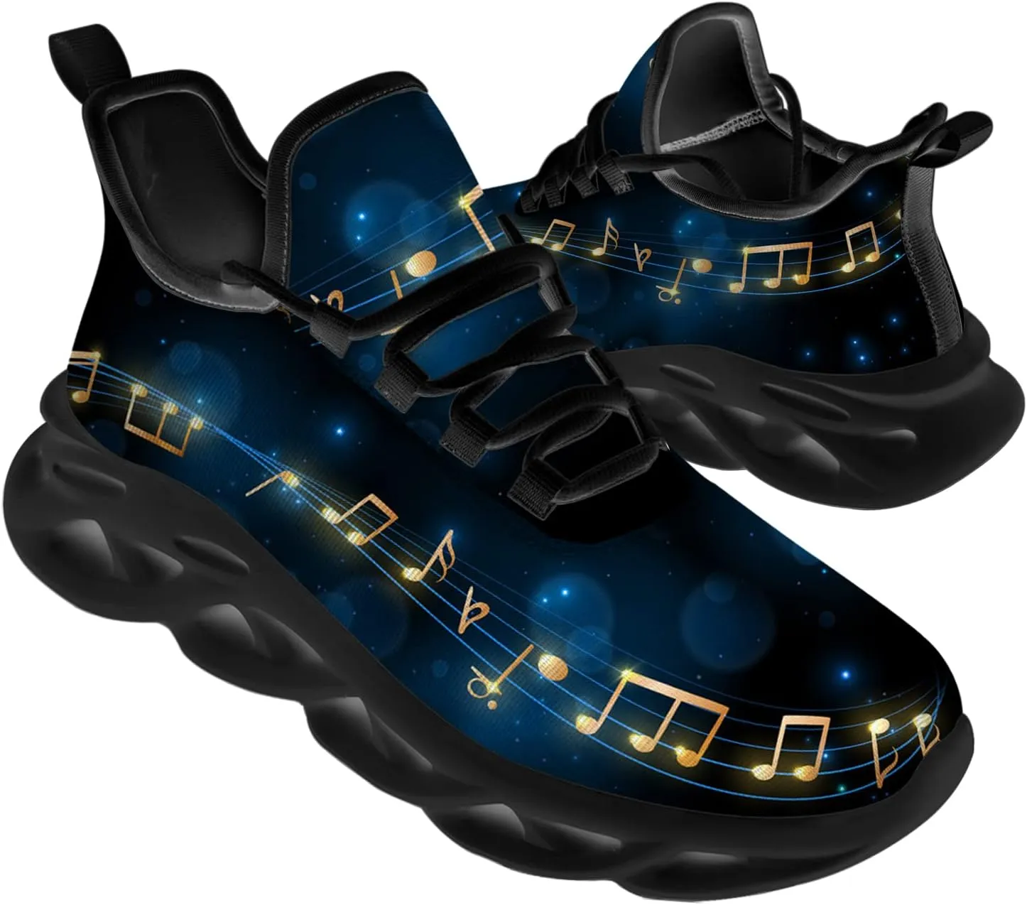 Ciadoon Music Shoes for Men Women Road Running Shoes Comfortable Sport Walking Tennis Musical Sneakers Gifts for Boy Girl