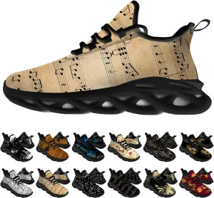 Ciadoon Music Shoes for Men Women Road Running Shoes Comfortable Sport Walking Tennis Musical Sneakers Gifts for Boy Girl
