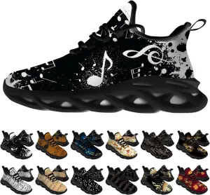 Ciadoon Music Shoes for Men Women Road Running Shoes Comfortable Sport Walking Tennis Musical Sneakers Gifts for Boy Girl