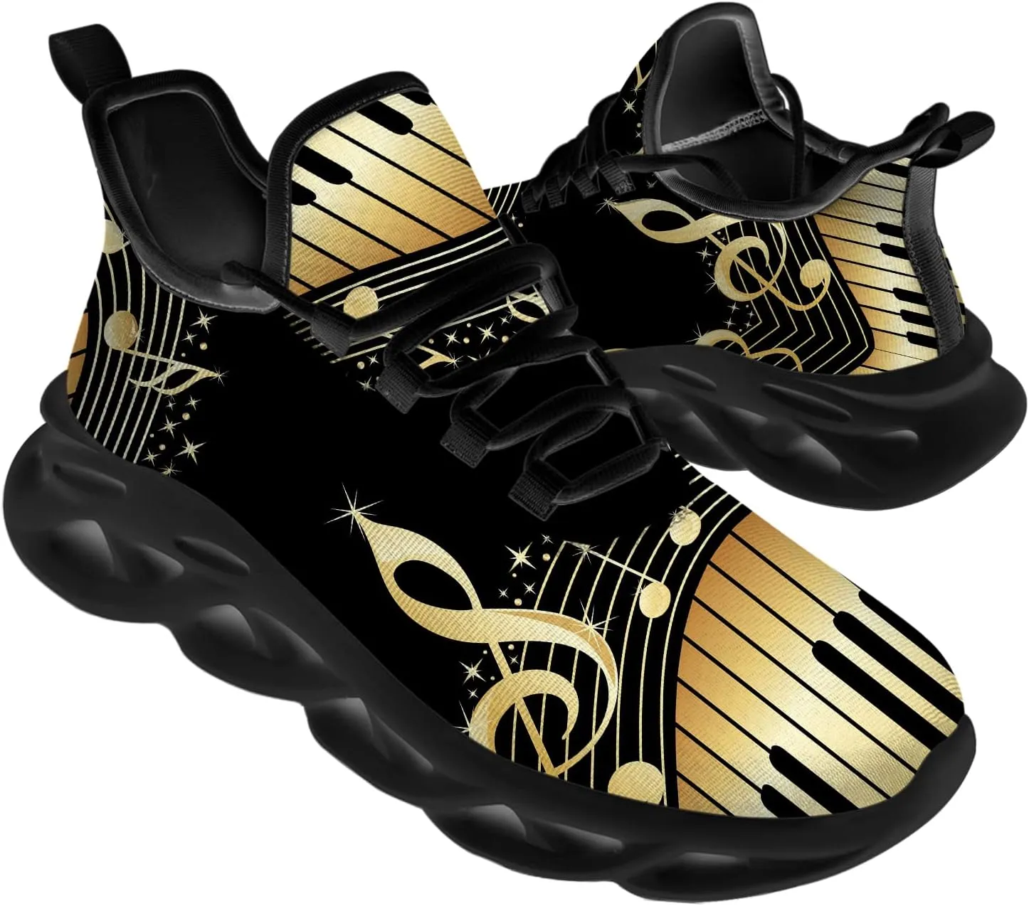 Ciadoon Music Shoes for Men Women Road Running Shoes Comfortable Sport Walking Tennis Musical Sneakers Gifts for Boy Girl