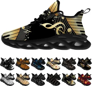 Ciadoon Music Shoes for Men Women Road Running Shoes Comfortable Sport Walking Tennis Musical Sneakers Gifts for Boy Girl