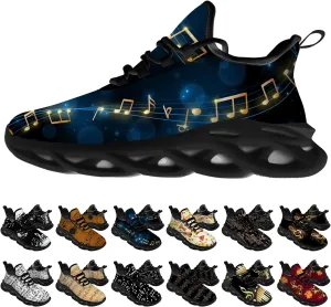 Ciadoon Music Shoes for Men Women Road Running Shoes Comfortable Sport Walking Tennis Musical Sneakers Gifts for Boy Girl