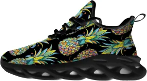 Ciadoon Pineapple Shoes for Women Men Road Running Athletic Walking Tennis Lightweight Sneakers Summer Tropical Shoes Gifts for Him Her