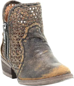 Circle G Women's Cut-Out Booties Round Toe