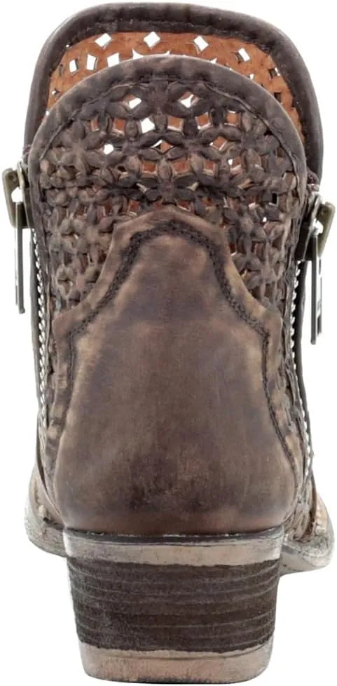 Circle G Women's Cut-Out Booties Round Toe