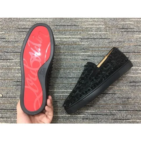 CL Pik Boat Spikes Slip-on Loafers Black