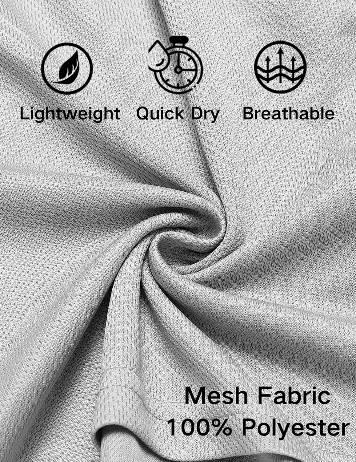 COOFANDY Men's Gym Shorts 3 Pack Mesh Athletic Workout Shorts Lightweight Quick Dry Drawstring Shorts with Pockets