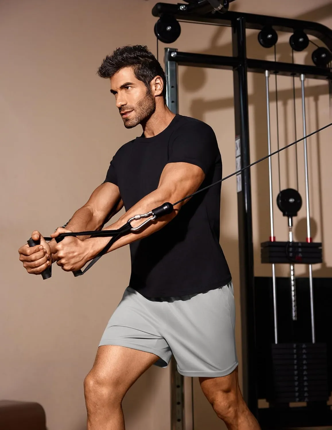 COOFANDY Men's Gym Shorts 3 Pack Mesh Athletic Workout Shorts Lightweight Quick Dry Drawstring Shorts with Pockets