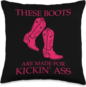 Cowboycore Kickin Ass Save A Horse Ride A Cowboy Saddle Up Throw Pillow