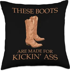 Cowboycore Kickin Ass Save A Horse Ride A Cowboy Saddle Up Throw Pillow