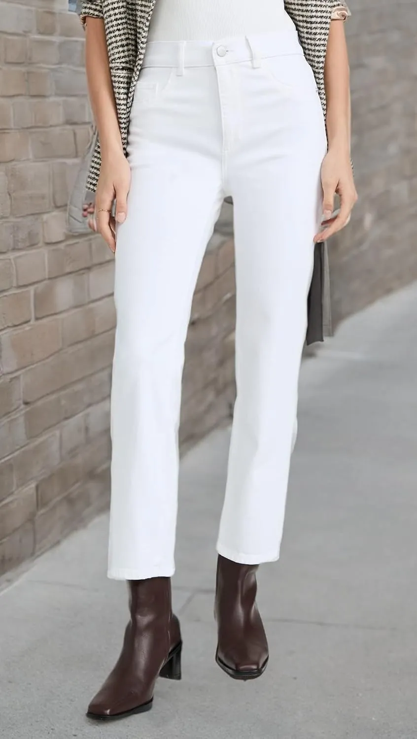 DL1961 Women's Patti Straight High Rise Ankle Jeans