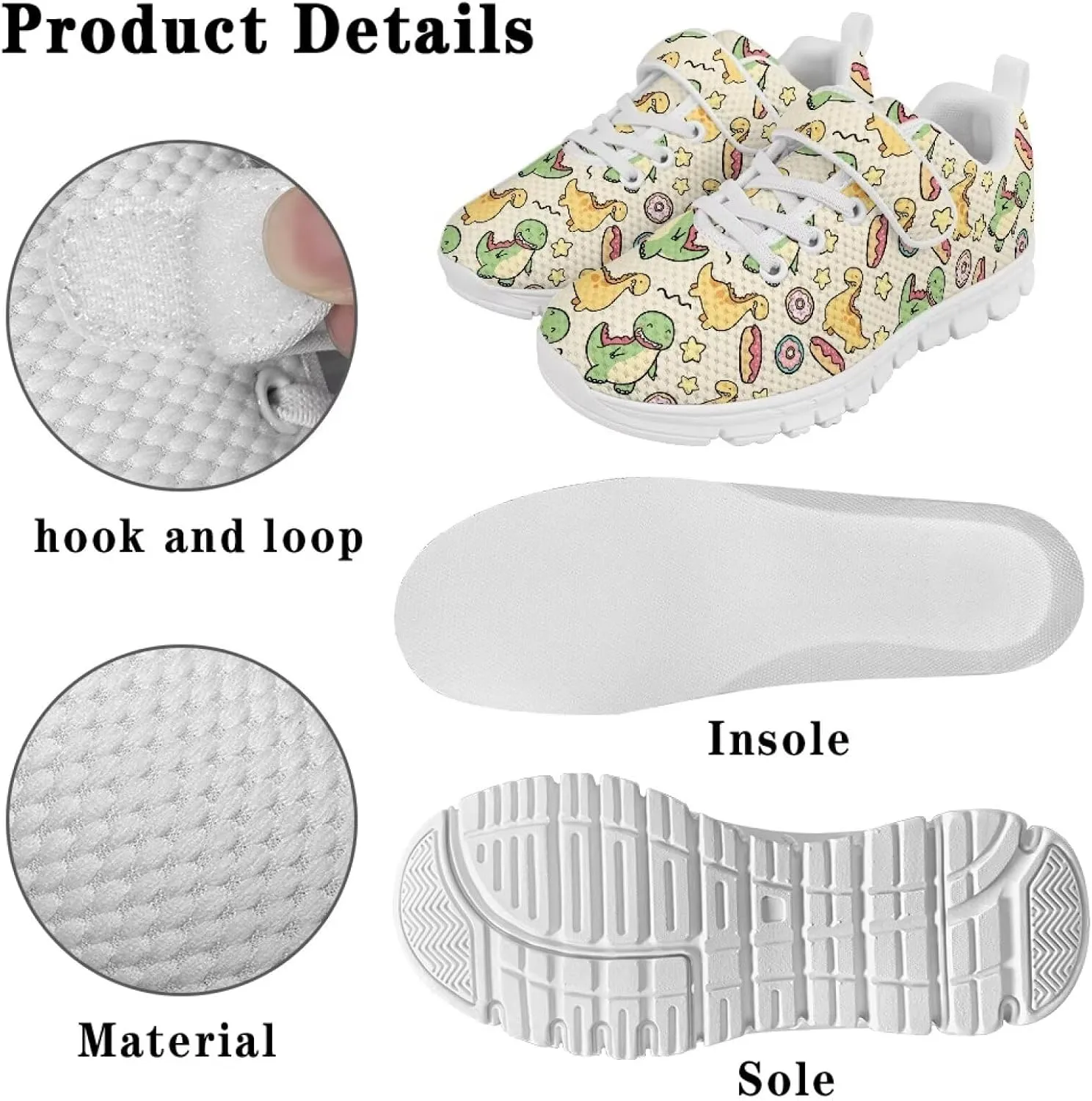 Doojoayie Boys Tennis Shoes Lightweight Little Kids Casual School Shoes Gym Shoes