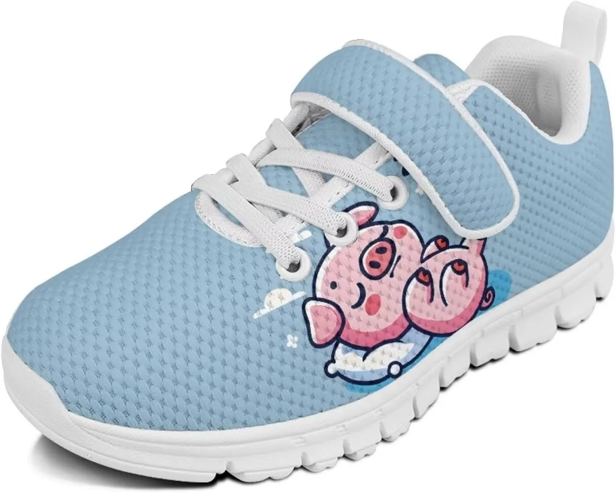 Doojoayie Little Girl Tennis Shoes School Sneakers for Girls Hook and Loop Footwear