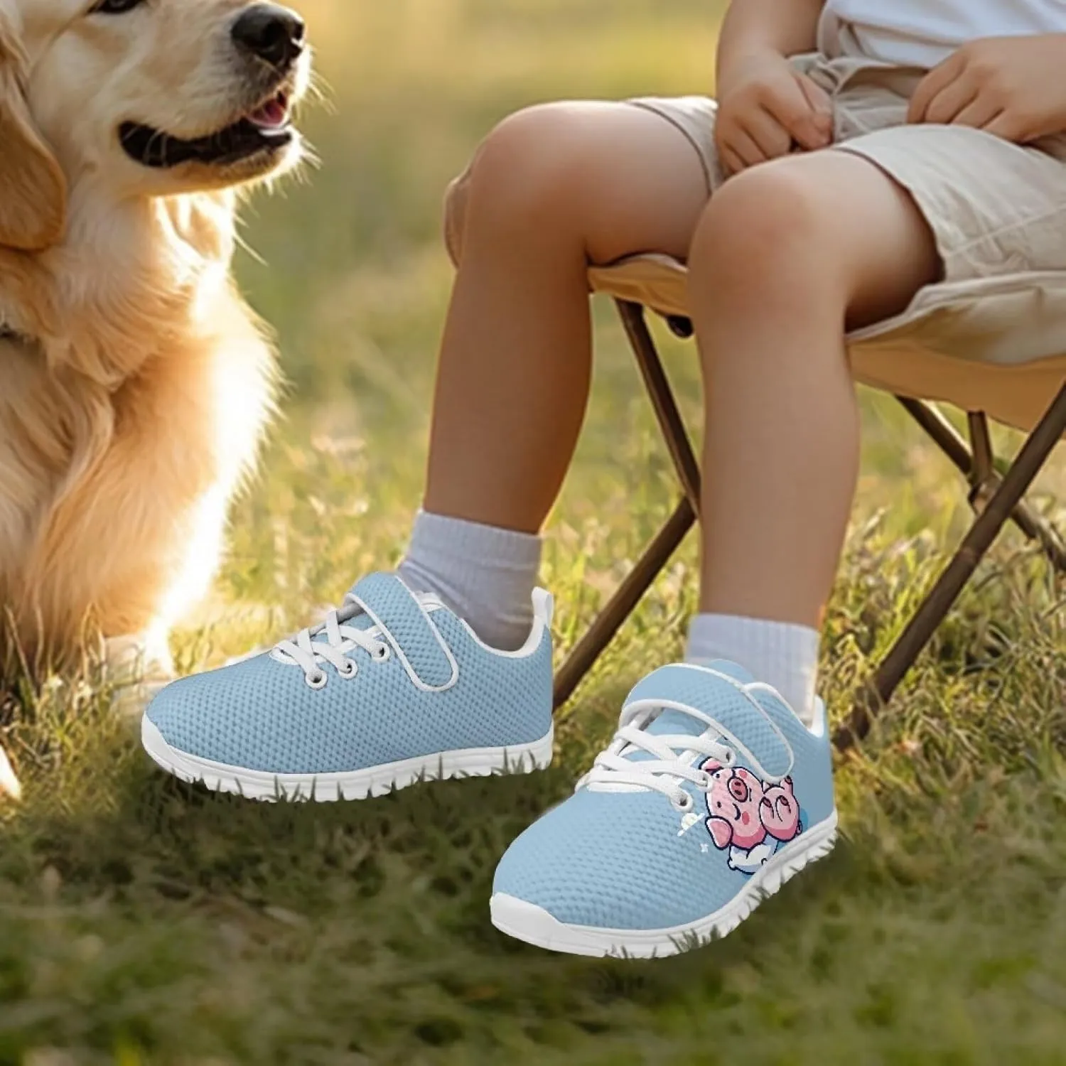 Doojoayie Little Girl Tennis Shoes School Sneakers for Girls Hook and Loop Footwear