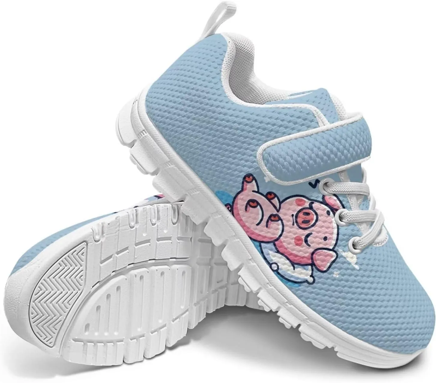 Doojoayie Little Girl Tennis Shoes School Sneakers for Girls Hook and Loop Footwear