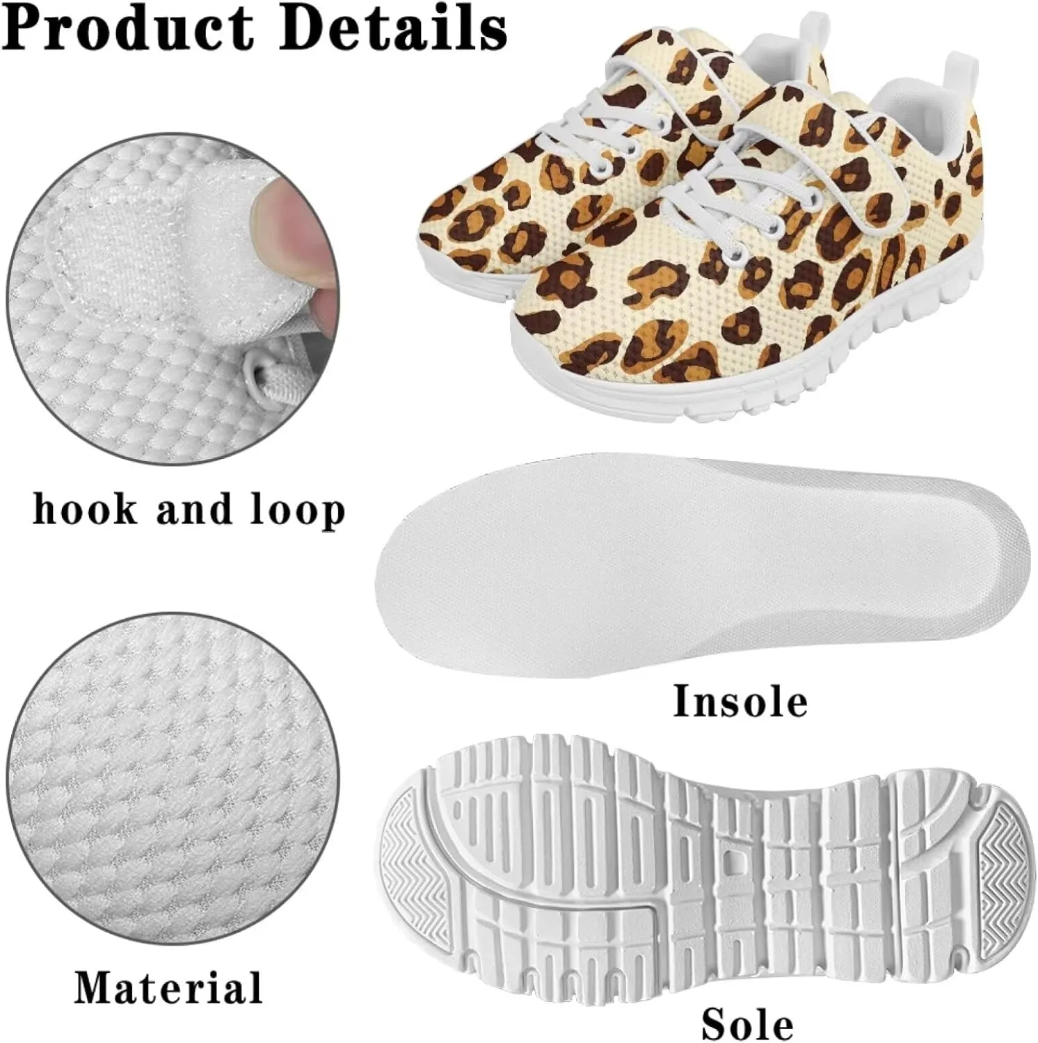 Doojoayie Little Girls Tennis Shoes for School Student Slip On Sneakers Breathable