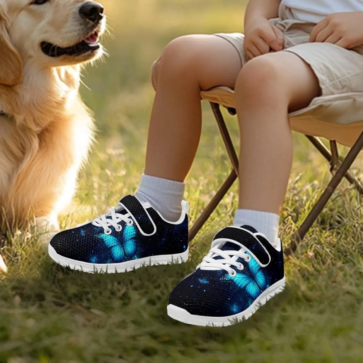 Doojoayie Little Girls Tennis Shoes for School Student Slip On Sneakers Breathable
