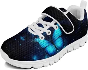 Doojoayie Little Girls Tennis Shoes for School Student Slip On Sneakers Breathable