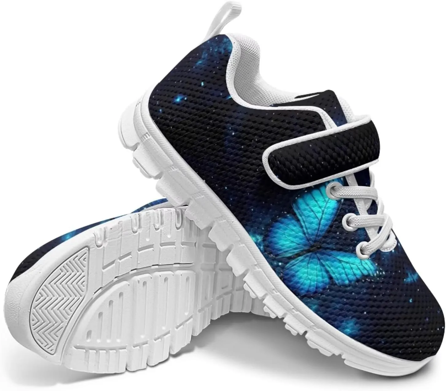 Doojoayie Little Girls Tennis Shoes for School Student Slip On Sneakers Breathable