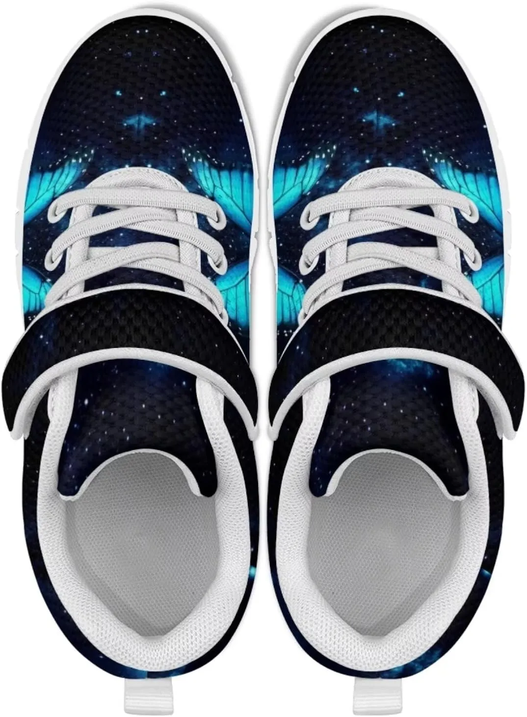 Doojoayie Little Girls Tennis Shoes for School Student Slip On Sneakers Breathable